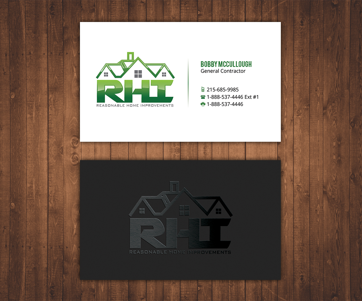 Business Card Design by Stylez Designz for Reasonable Home Improvements | Design #12099942