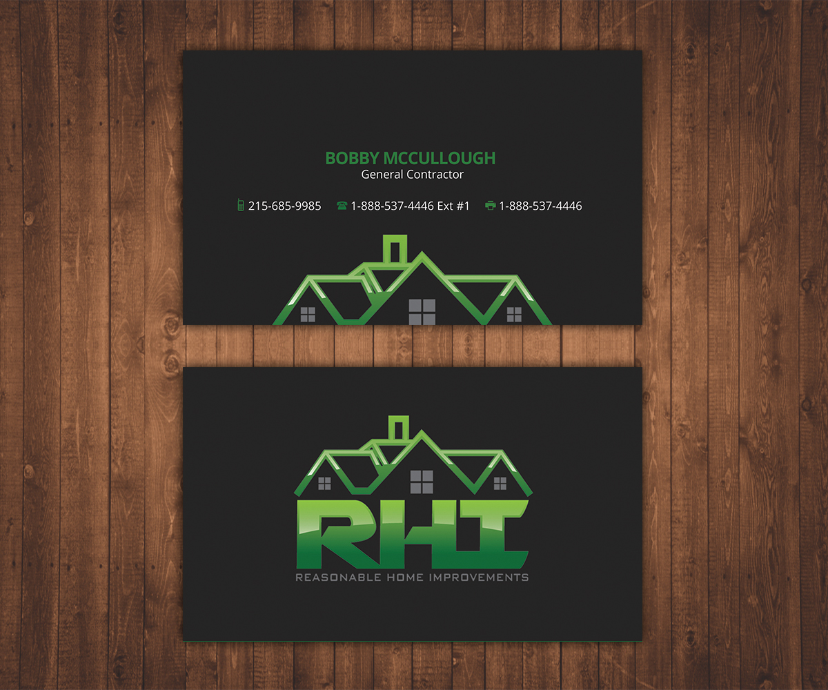 Business Card Design by Stylez Designz for Reasonable Home Improvements | Design #12099943