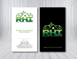 Design de Carte de Visite par Verified artistry (Design garden) pour Reasonable Home Improvements | Design : #12093056