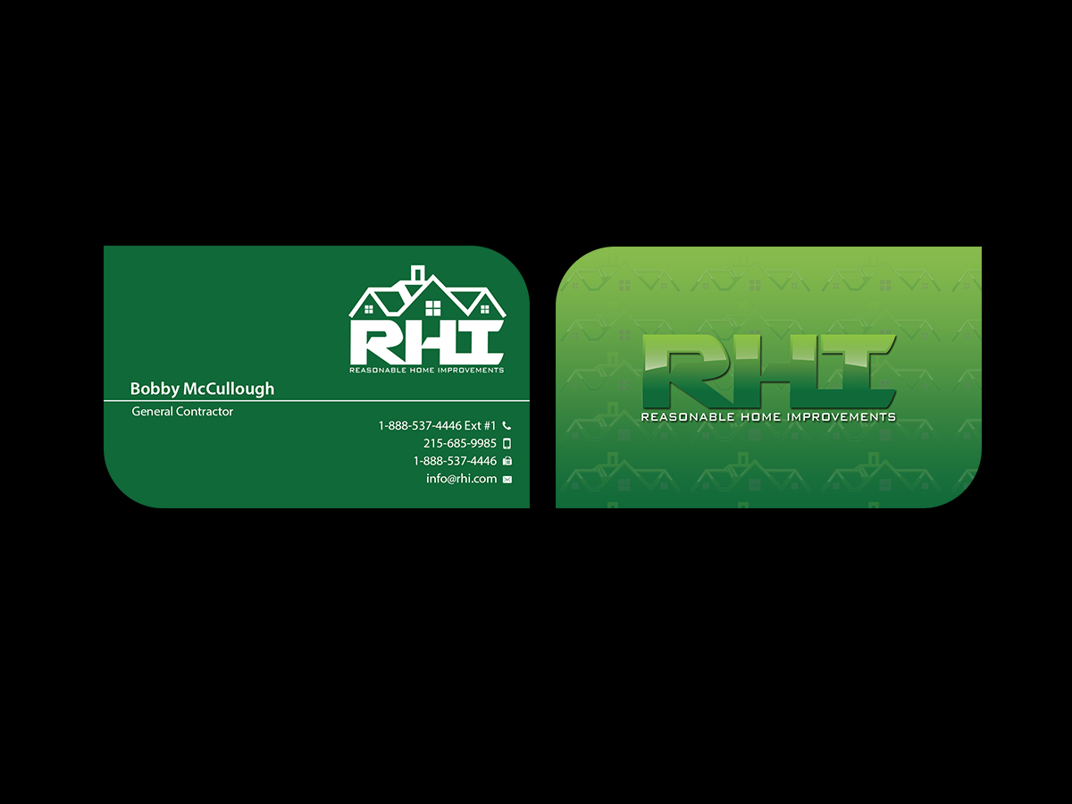 Business Card Design by Creations Box 2015 for Reasonable Home Improvements | Design #12090328