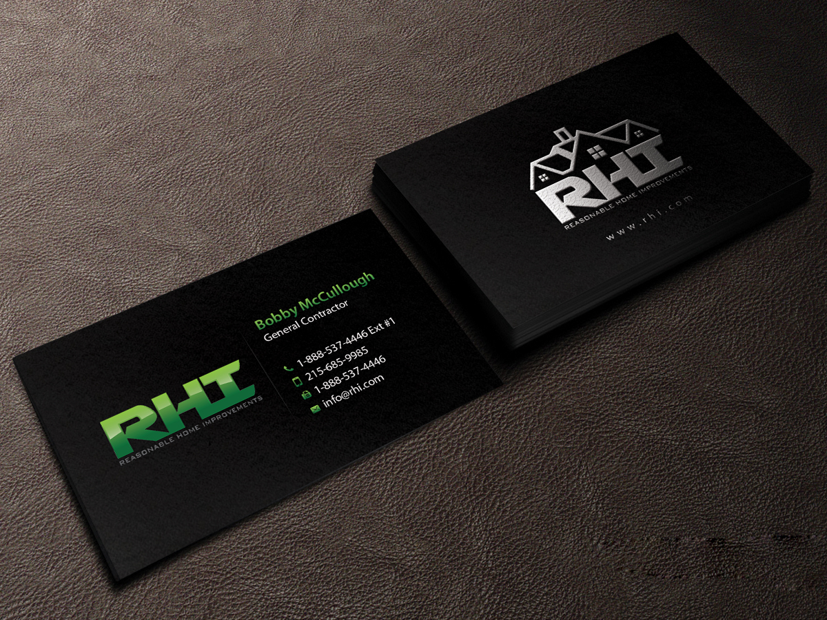 Business Card Design by Creations Box 2015 for Reasonable Home Improvements | Design #12090329