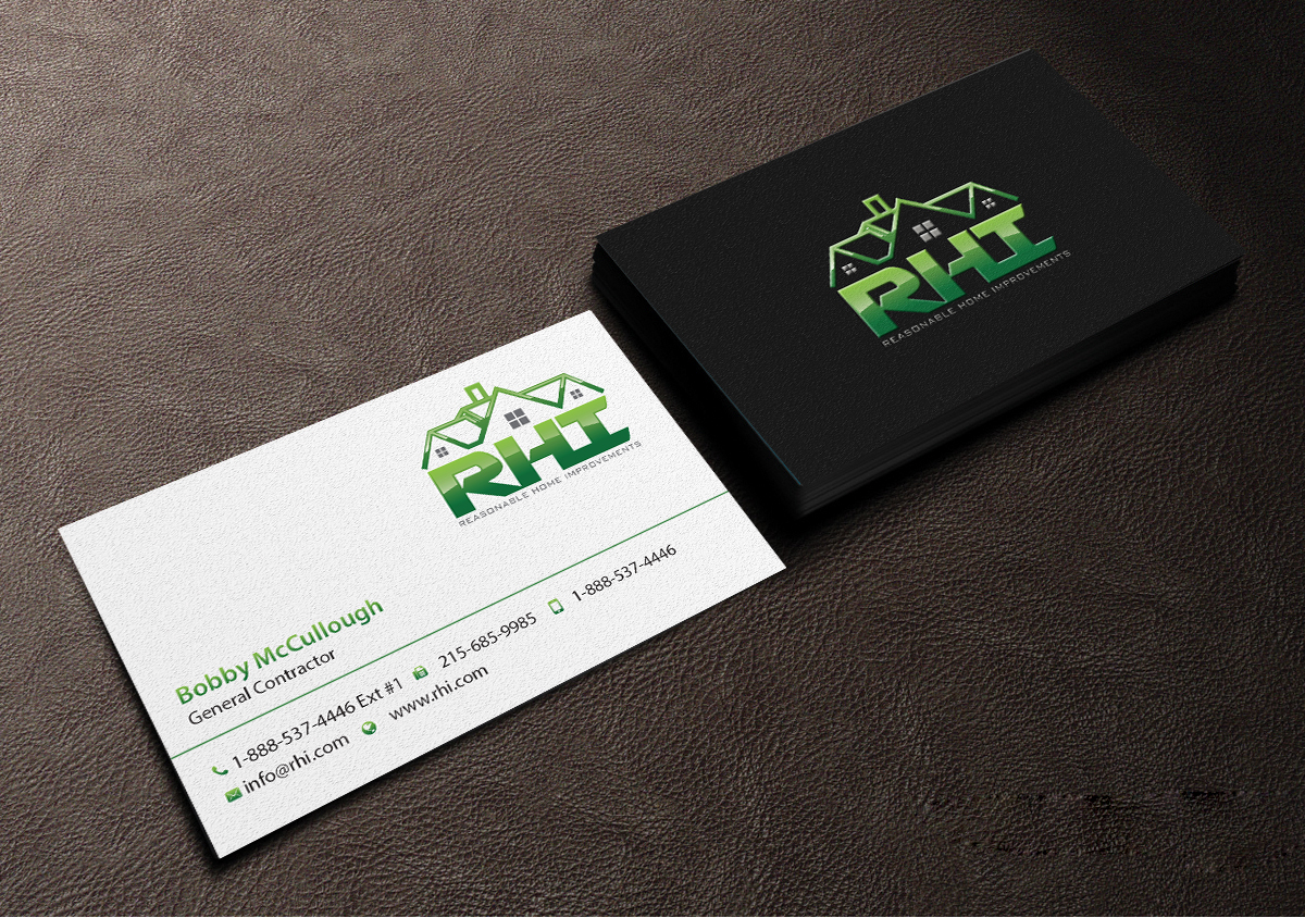 Business Card Design by Creations Box 2015 for Reasonable Home Improvements | Design #12090331