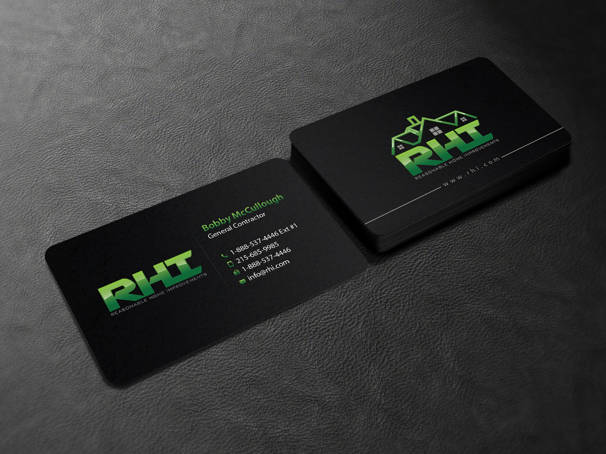 Business Card Design by Creations Box 2015 for Reasonable Home Improvements | Design #12090334