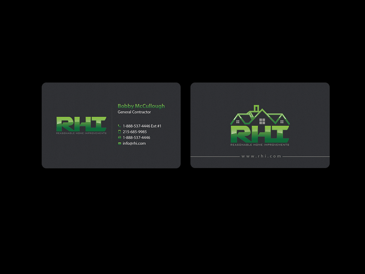 Business Card Design by Creations Box 2015 for Reasonable Home Improvements | Design #12090335