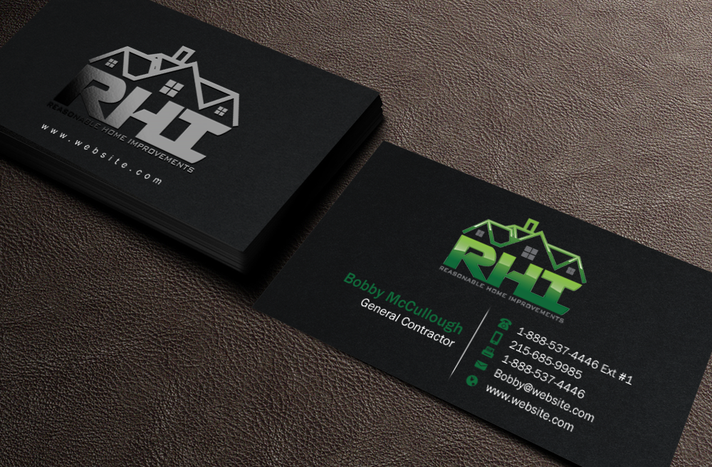 Business Card Design by Brand aid for Reasonable Home Improvements | Design #12100734