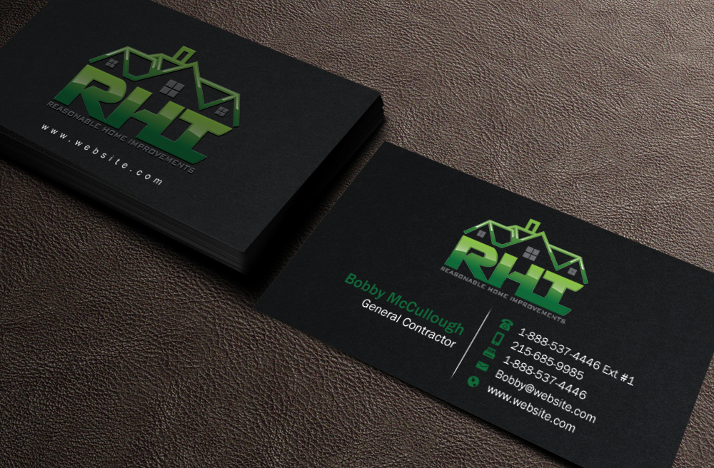 Business Card Design by Brand aid for Reasonable Home Improvements | Design #12100738
