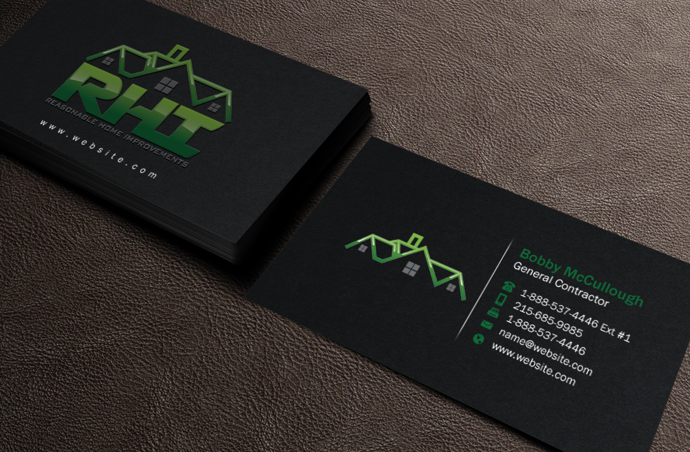 Business Card Design by Brand aid for Reasonable Home Improvements | Design #12100740