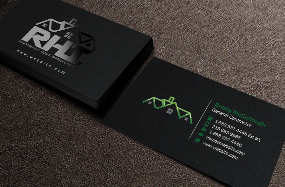 Business Card Design by Brand aid for Reasonable Home Improvements | Design #12100742