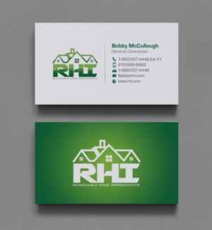 Design de Carte de Visite par chandrayaan.creative pour Reasonable Home Improvements | Design : #12100140