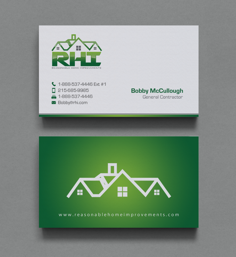 Business Card Design by chandrayaan.creative for Reasonable Home Improvements | Design #12100144