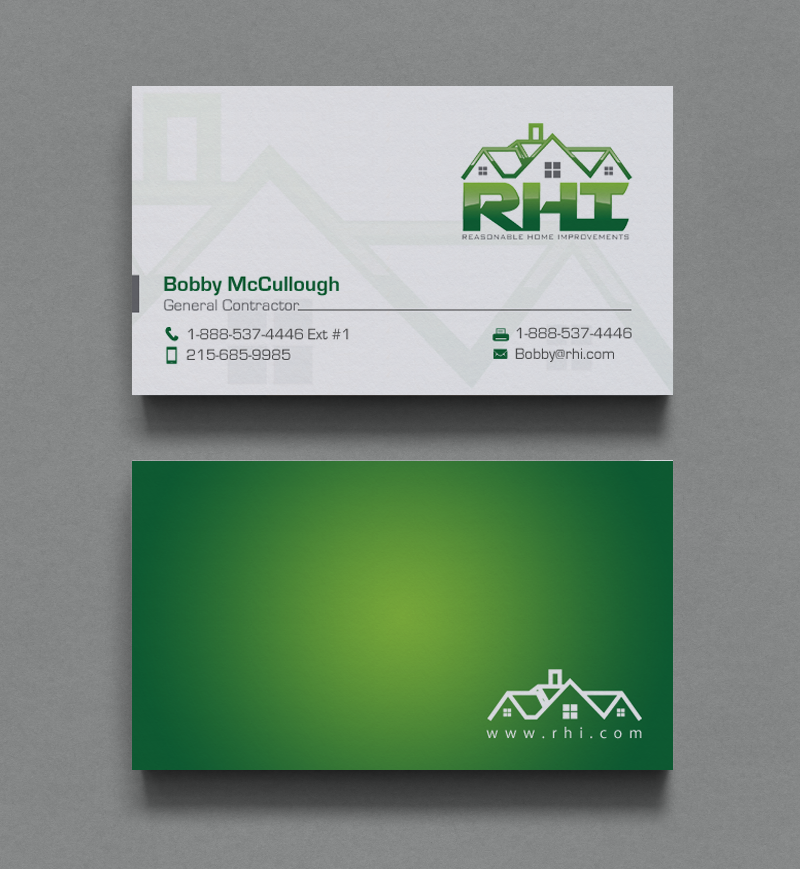 Business Card Design by chandrayaan.creative for Reasonable Home Improvements | Design #12102353