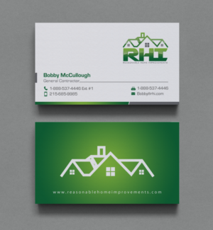 Design de Carte de Visite par chandrayaan.creative pour Reasonable Home Improvements | Design : #12102355
