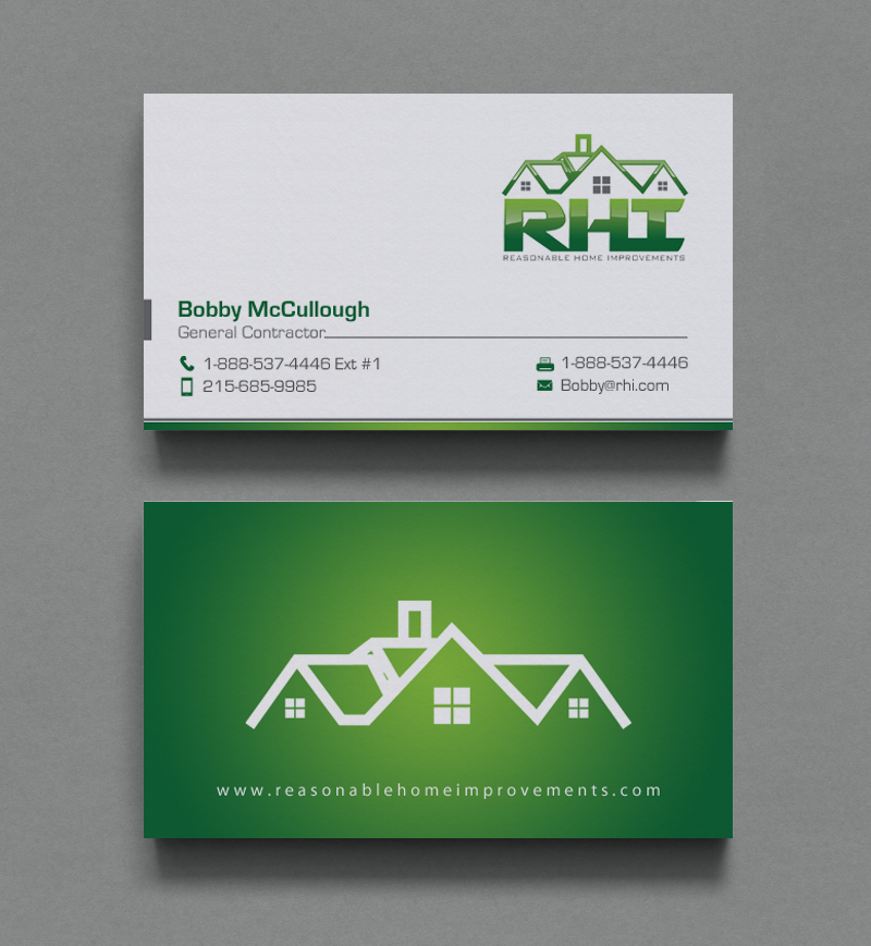 Business Card Design by chandrayaan.creative for Reasonable Home Improvements | Design #12102356