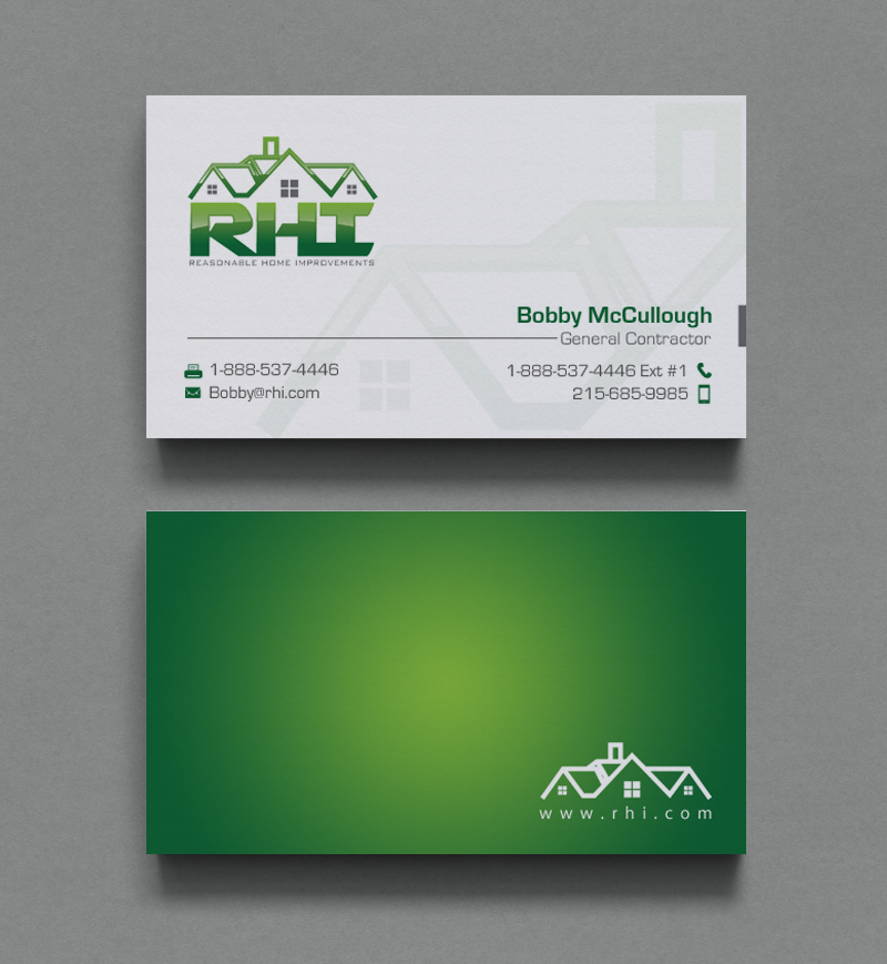 Business Card Design by chandrayaan.creative for Reasonable Home Improvements | Design #12102358