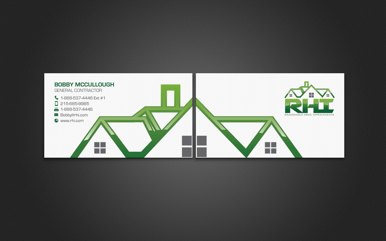 Business Card Design by chandrayaan.creative for Reasonable Home Improvements | Design #12102382