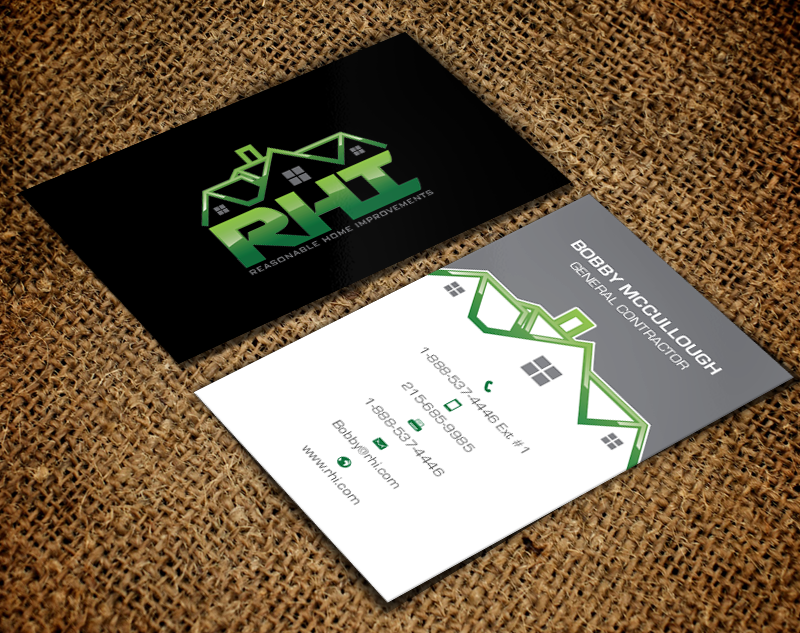 Business Card Design by chandrayaan.creative for Reasonable Home Improvements | Design #12102383