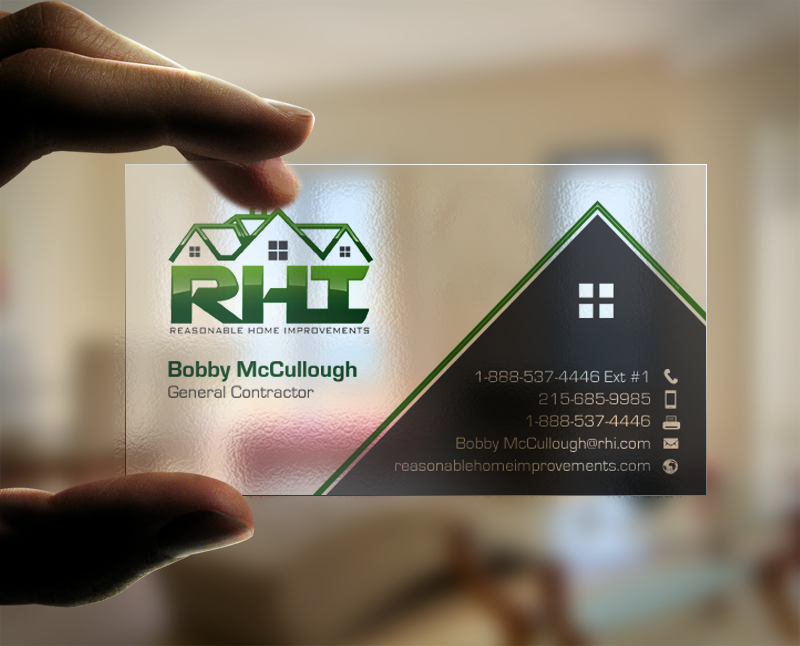 Business Card Design by chandrayaan.creative for Reasonable Home Improvements | Design #12103317