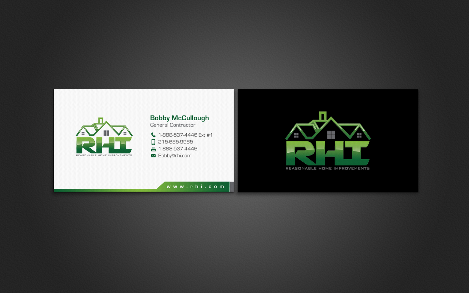 Business Card Design by chandrayaan.creative for Reasonable Home Improvements | Design #12103318