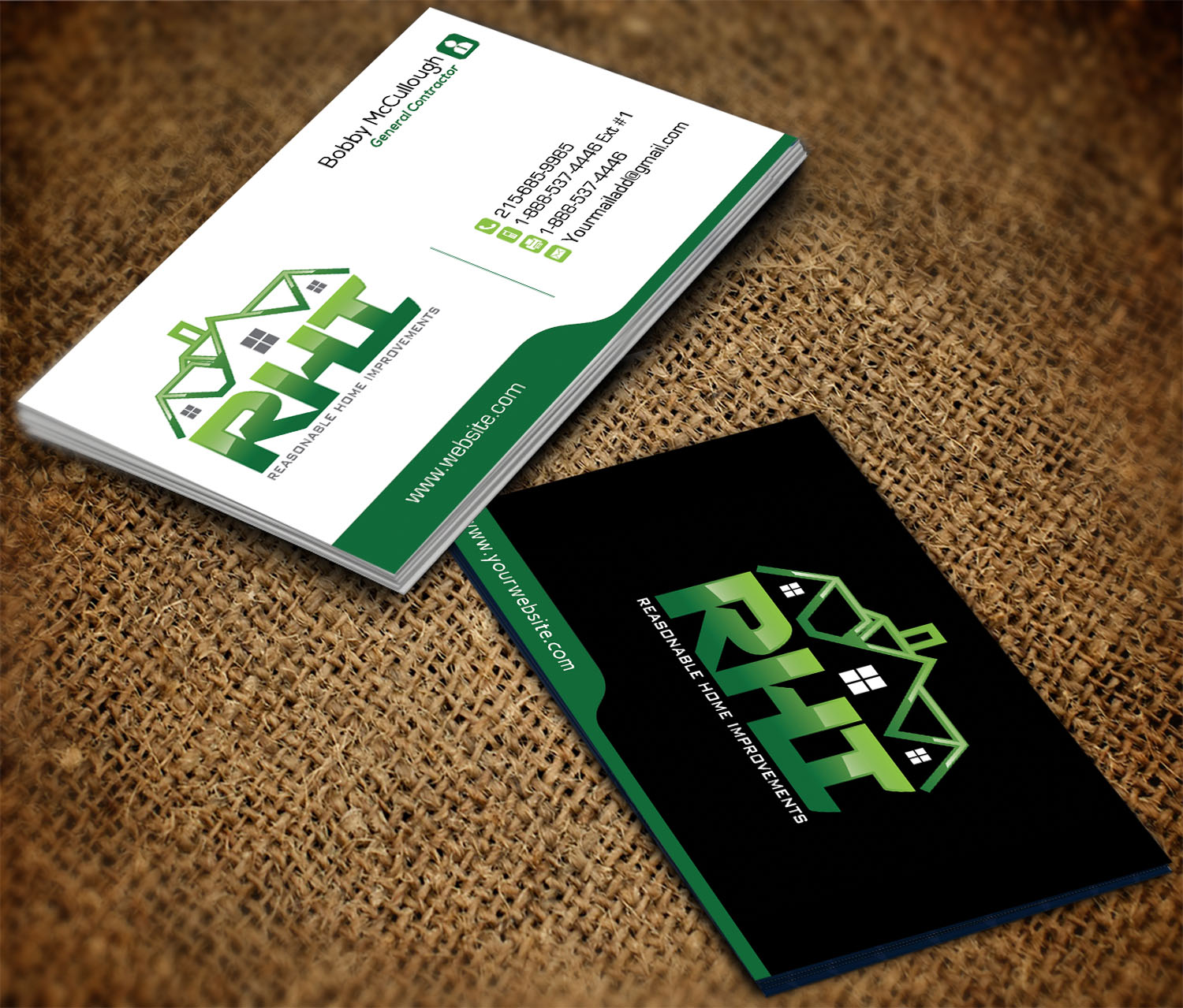 Business Card Design by gayathrik2244 for Reasonable Home Improvements | Design #12101543