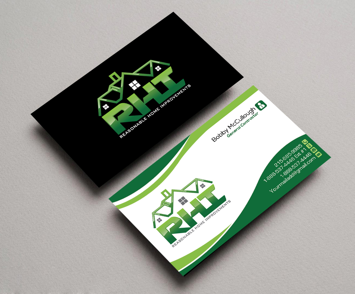 Business Card Design by gayathrik2244 for Reasonable Home Improvements | Design #12101544