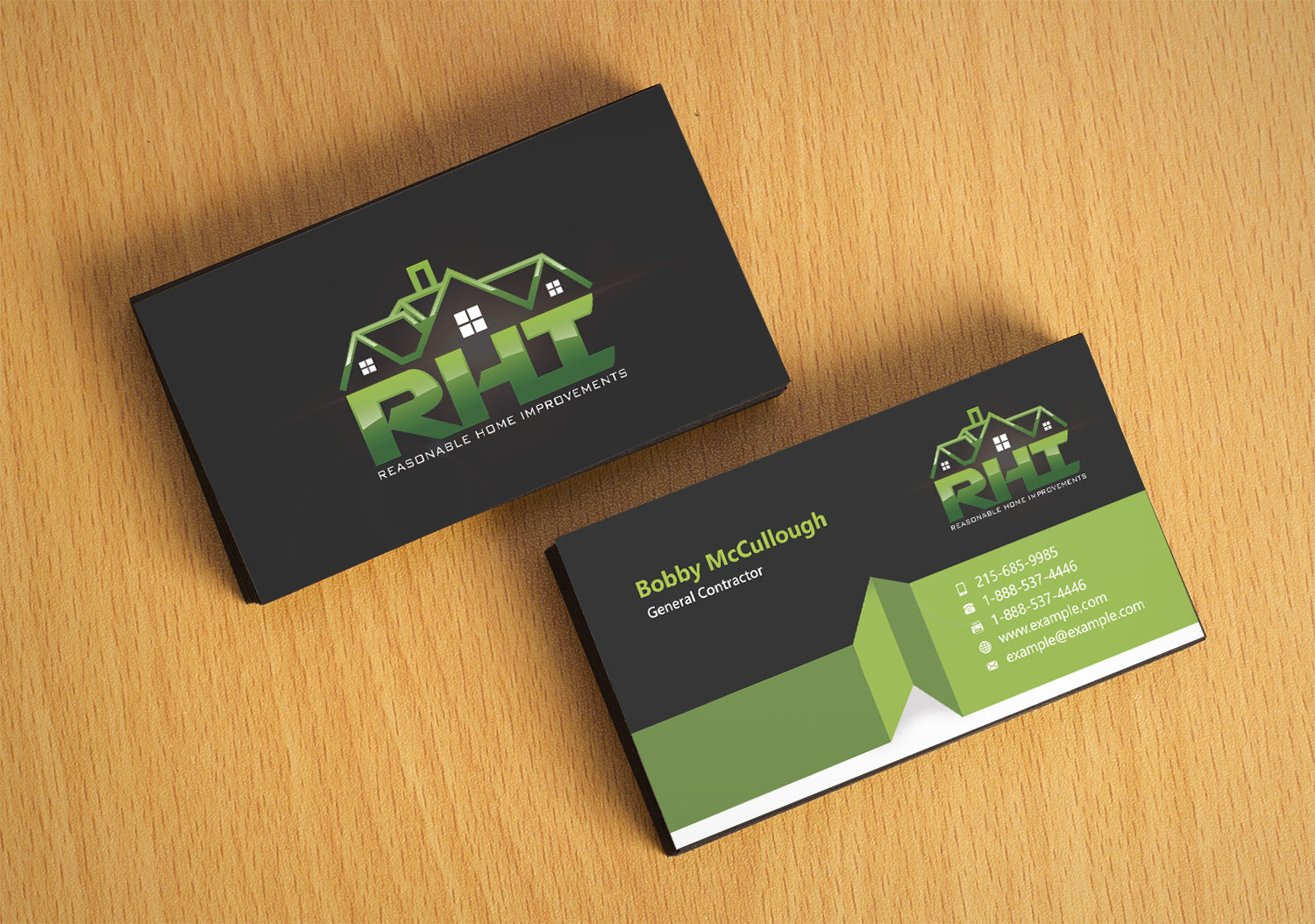 Business Card Design by 4M Design for Reasonable Home Improvements | Design #12088851