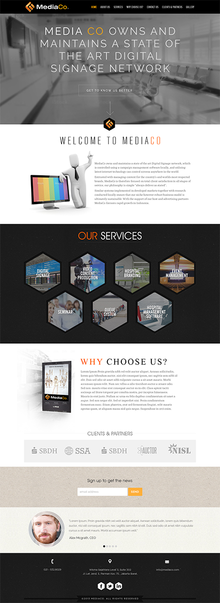 Web Design par Mayank Patel pour PT MediaCo | Design #2416097