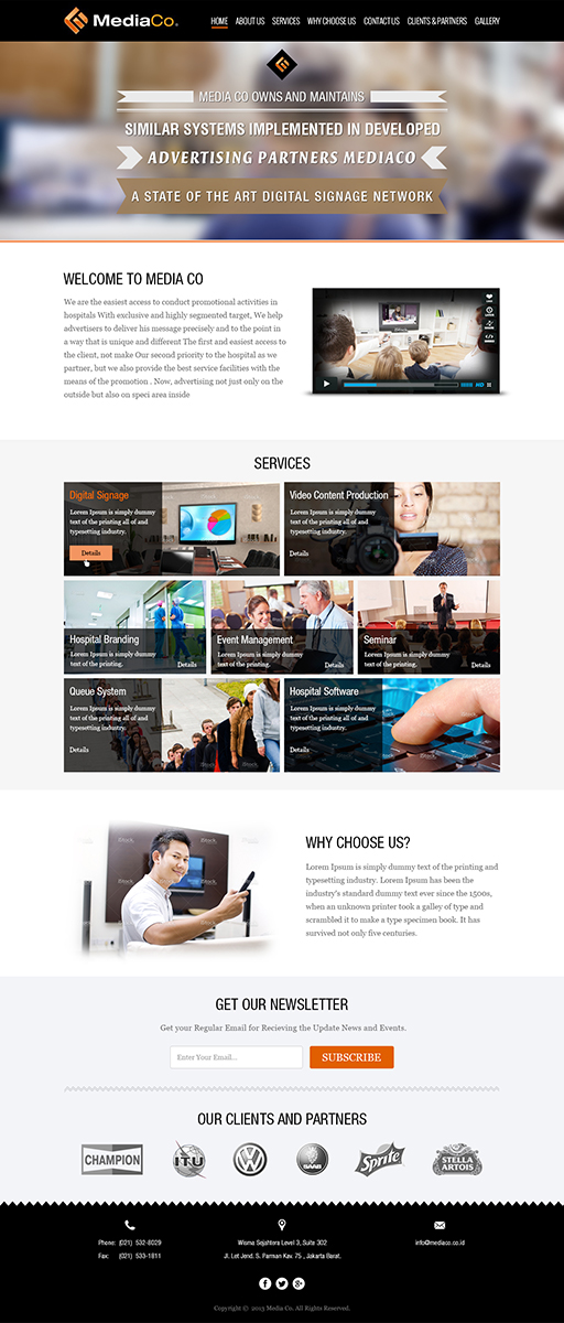 Web Design by Mayank Patel for PT MediaCo | Design #2416207