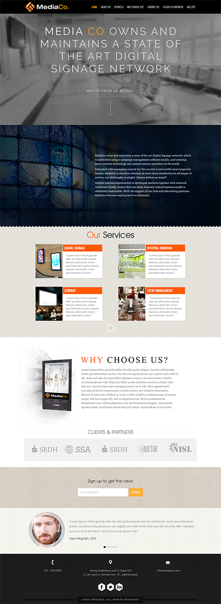 Web Design by Mayank Patel for PT MediaCo | Design #2447788