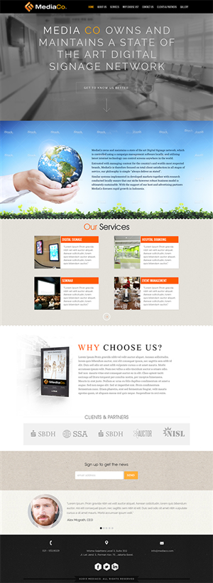 MediaCo webpage - Design only no coding required | Web-Design von Mayank Patel