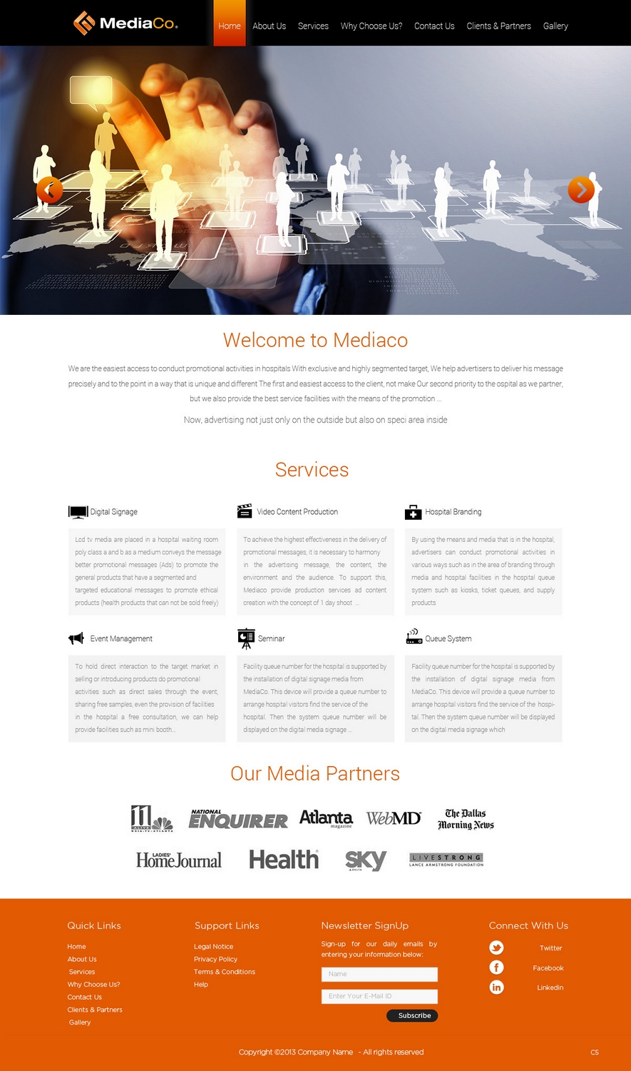 Web Design by pb for PT MediaCo | Design #2387375