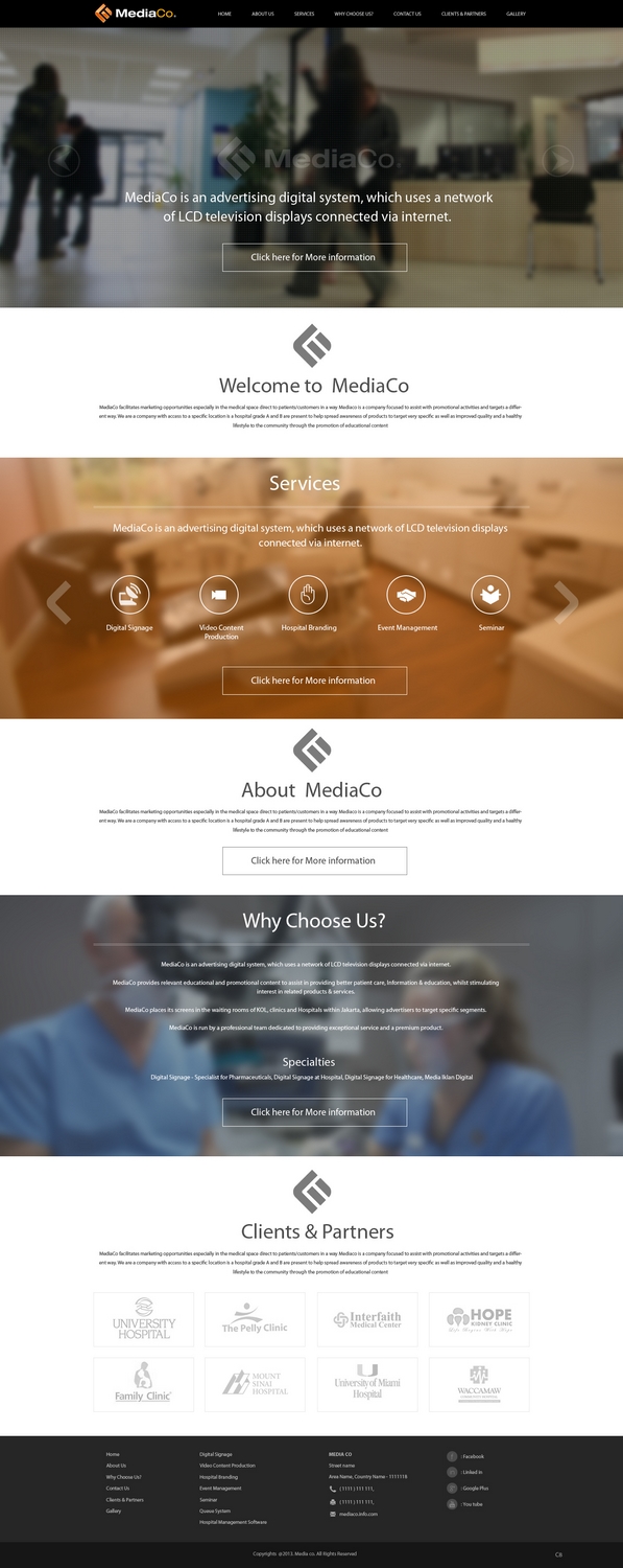 Web Design by pb for PT MediaCo | Design #2387390