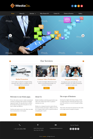 Web Design by pb for PT MediaCo | Design: #2387404