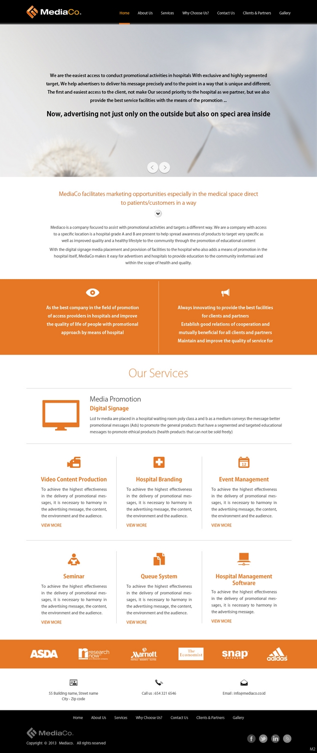 Web Design by pb for PT MediaCo | Design #2387409