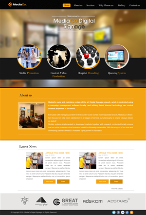 Web Design by JM for PT MediaCo | Design: #2405161