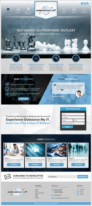 Outsource My IT Website Design | Web Design by -Marc-