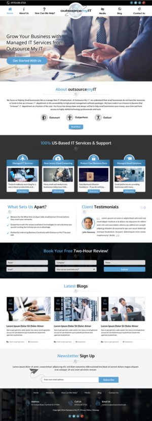 Outsource My IT Website Design | Web Design by Creative Design
