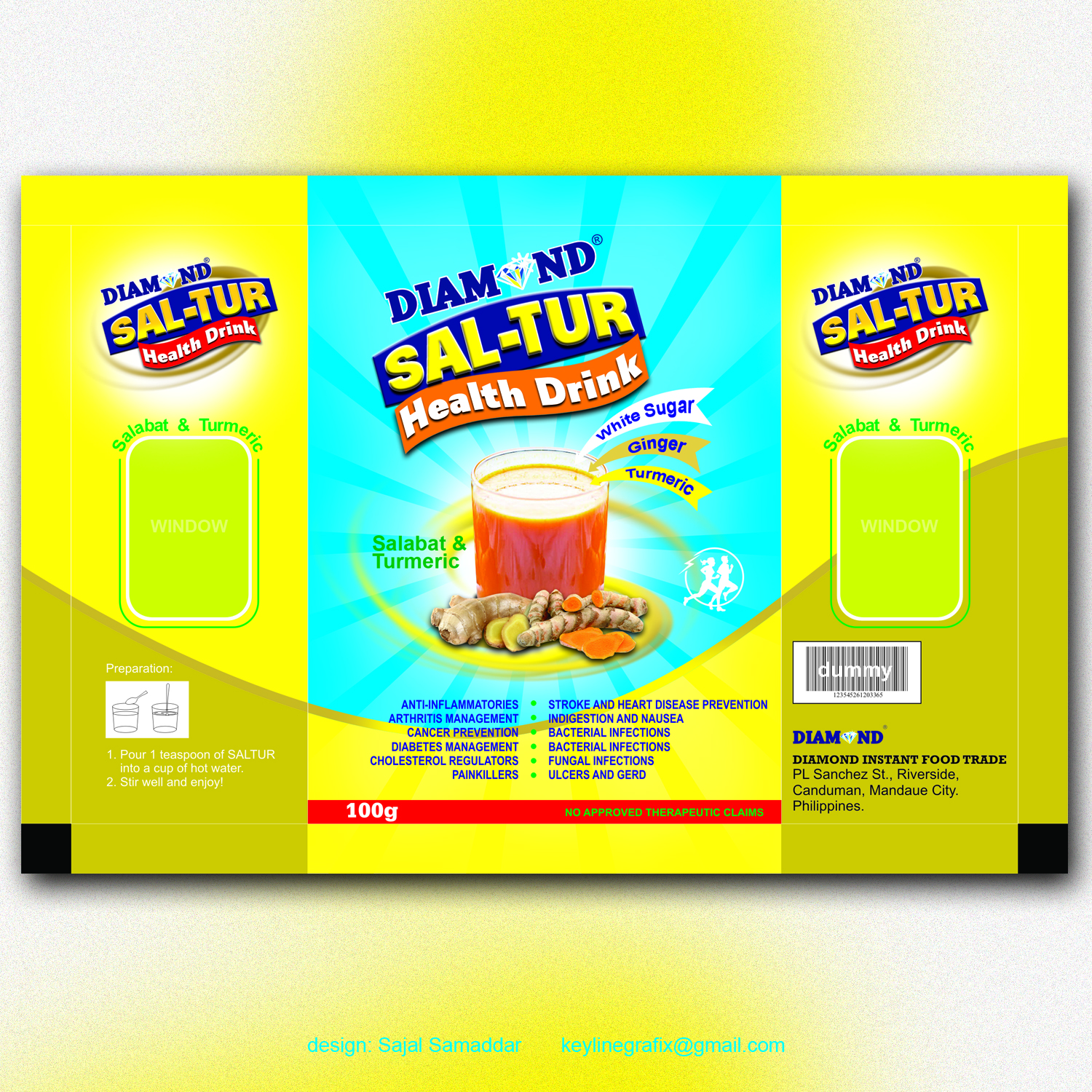 Packaging Design by Sajal Samaddar for Diamond Instant Food Trade | Design #12133049