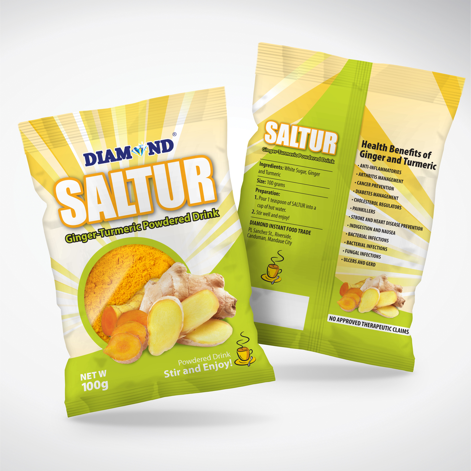 Diseño de Empaque por tuan1968 para Diamond Instant Food Trade | Diseño #12198403
