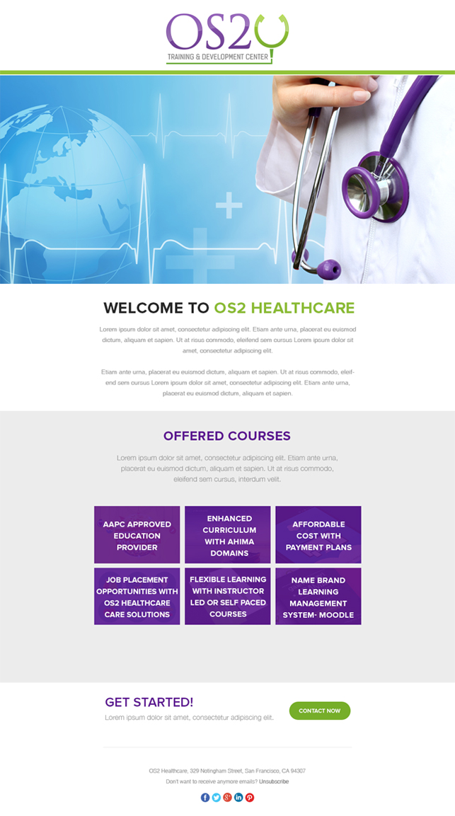 Email Marketing Design by Best Design Hub for OS2 Healthcare Solutions, LLC | Design #12271275