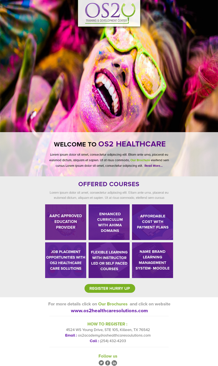 Email Marketing Design by Best Design Hub for OS2 Healthcare Solutions, LLC | Design #12277548