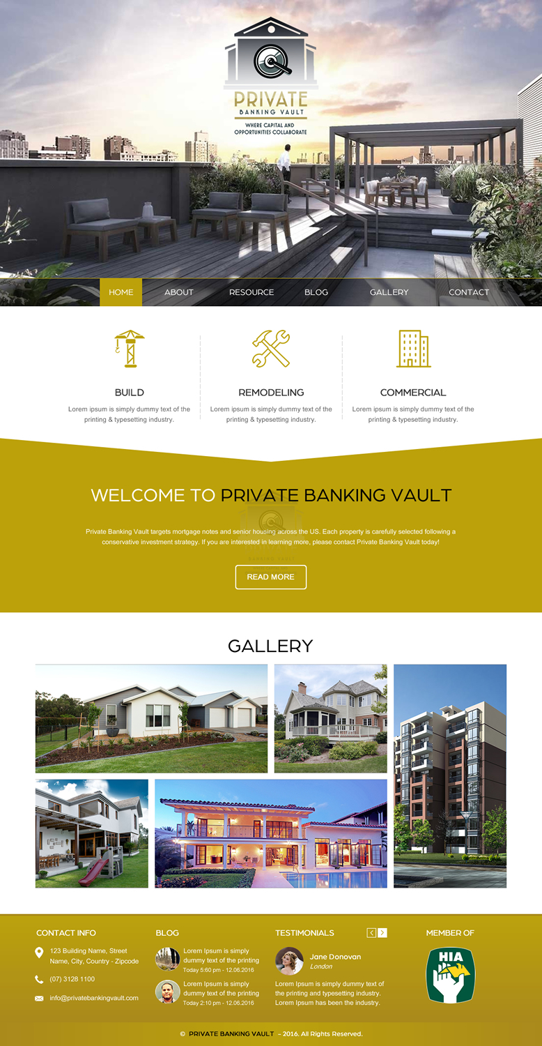 Web Design by rightway for VCG HOLDINGS LLC | Design #12102814