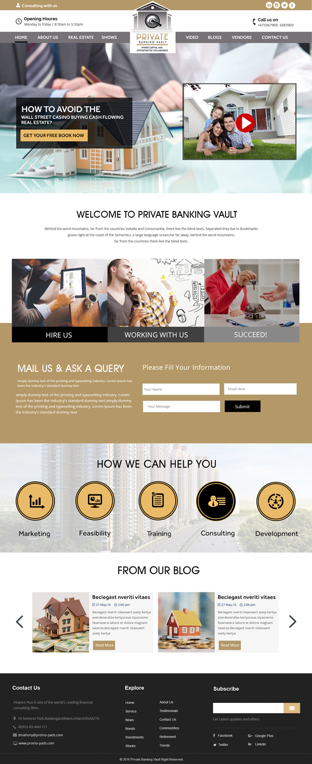 Web Design by Intellect Designer for VCG HOLDINGS LLC | Design #12096223