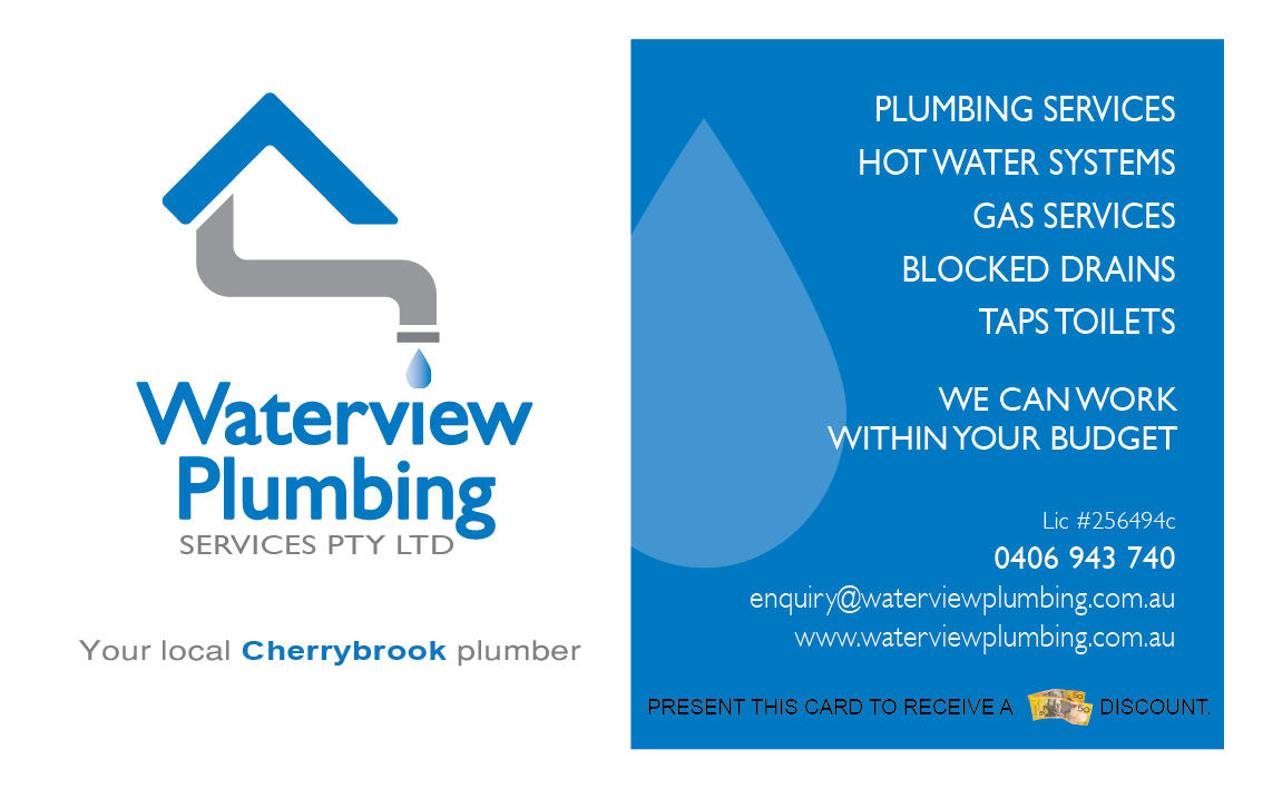 Business Card Design by DCMadrid for waterview plumbing | Design #12095528