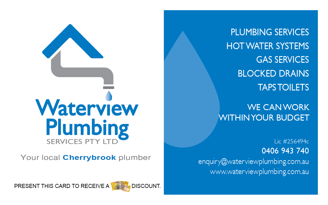 Business Card Design by DCMadrid for waterview plumbing | Design #12095551