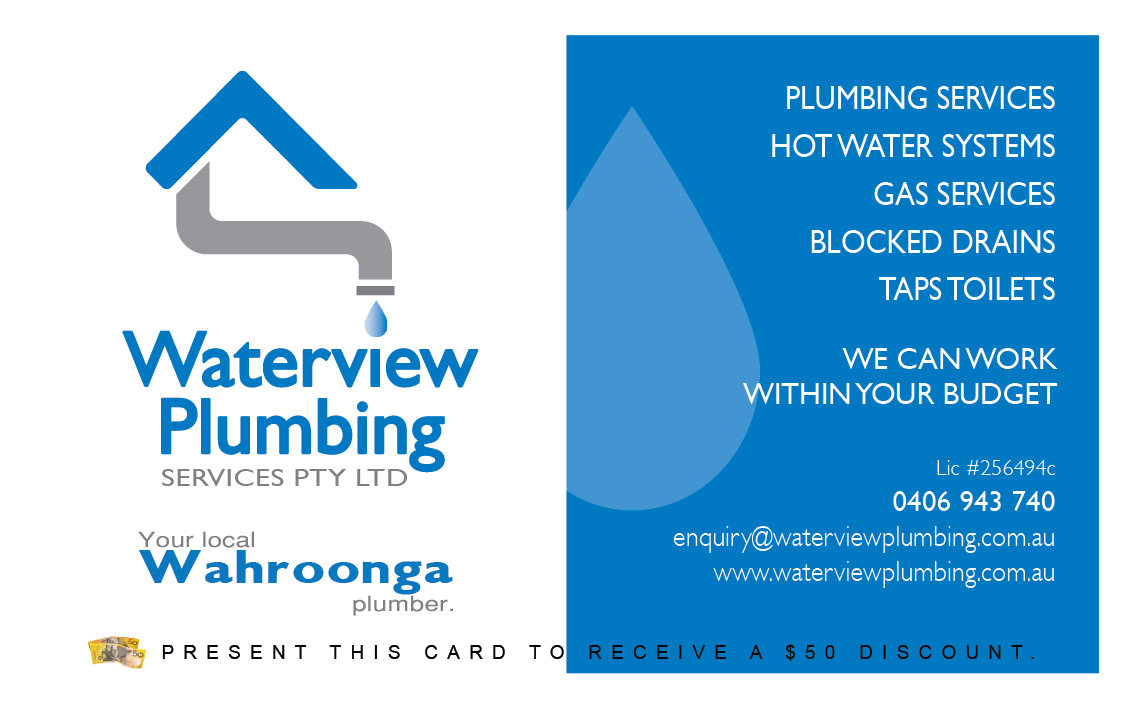 Business Card Design by DCMadrid for waterview plumbing | Design #12099237