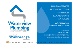Business Card Design by DCMadrid for waterview plumbing | Design: #12099237