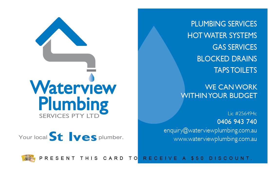 Business Card Design by DCMadrid for waterview plumbing | Design #12099262