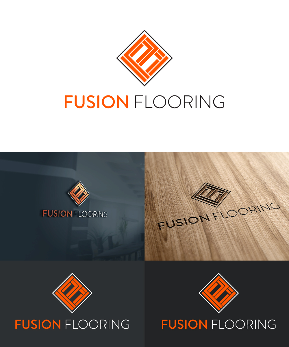 Logo Design by Sergio Coelho for Fusion Flooring | Design #12146548