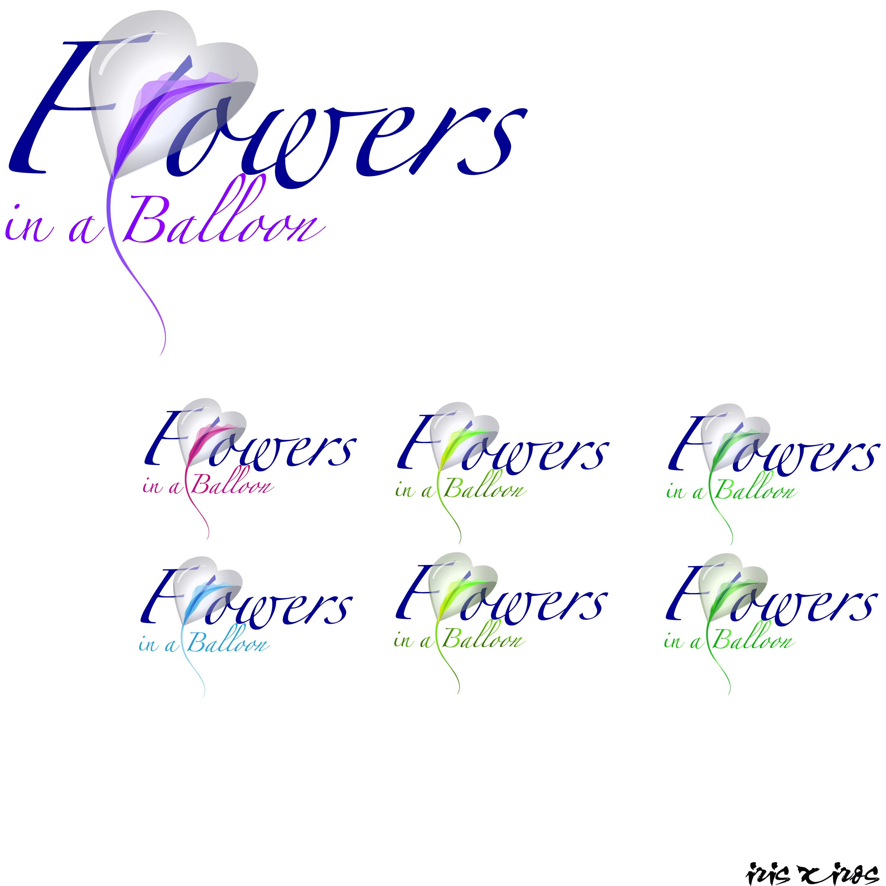 Logo Design by Iris Xiros for flowers in a balloon | Design: #29770