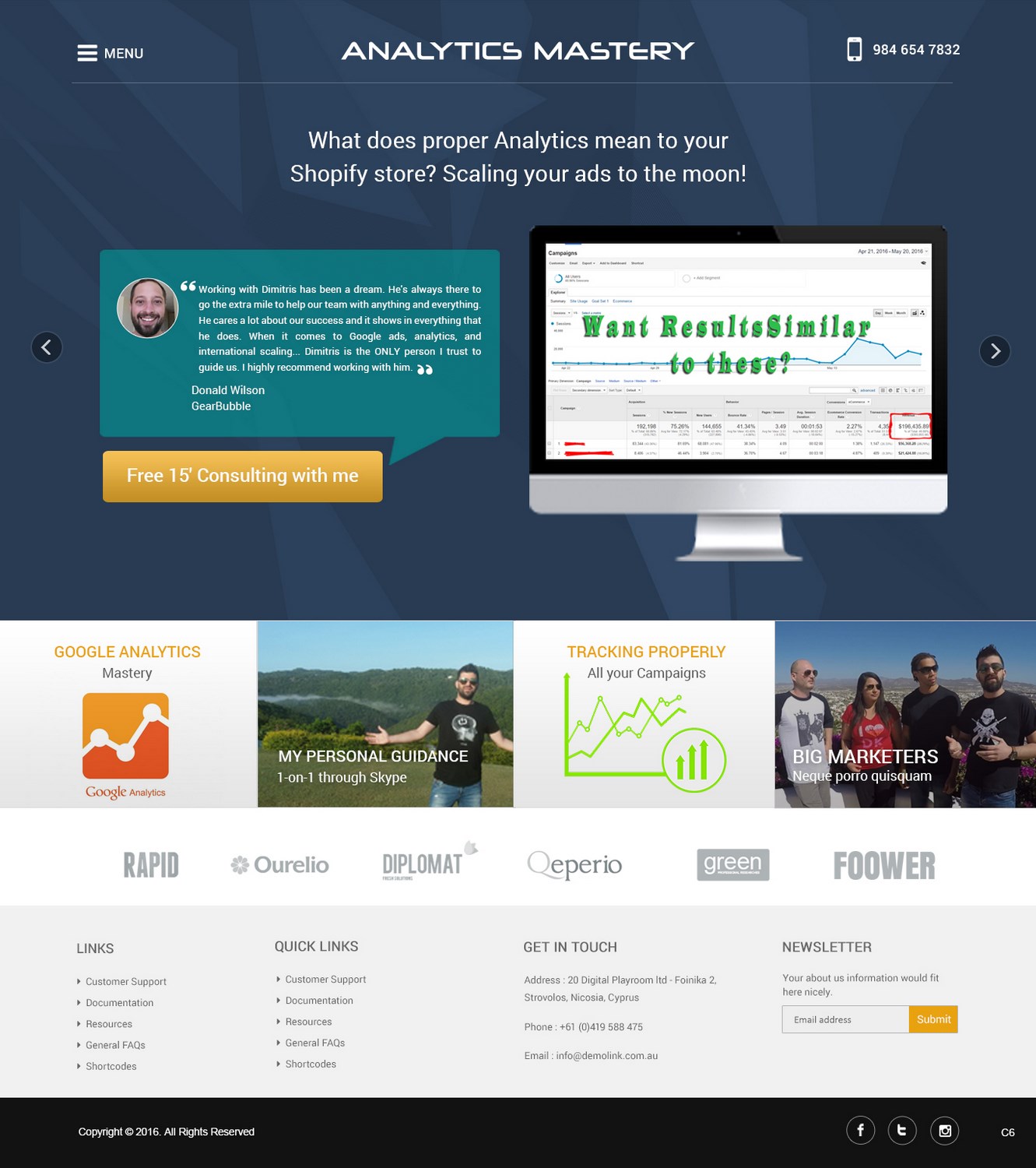 Landing Page-Design von pb für 20 Digital Playroom limited | Design #12118484